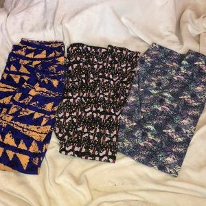 LuLaRoe Leggings x3 (Tall&Curvy)